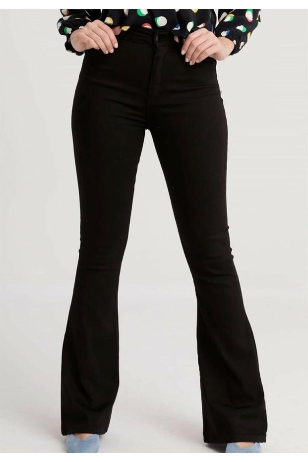 Women's Flared Flexible Recovery High Waist Denim Pants