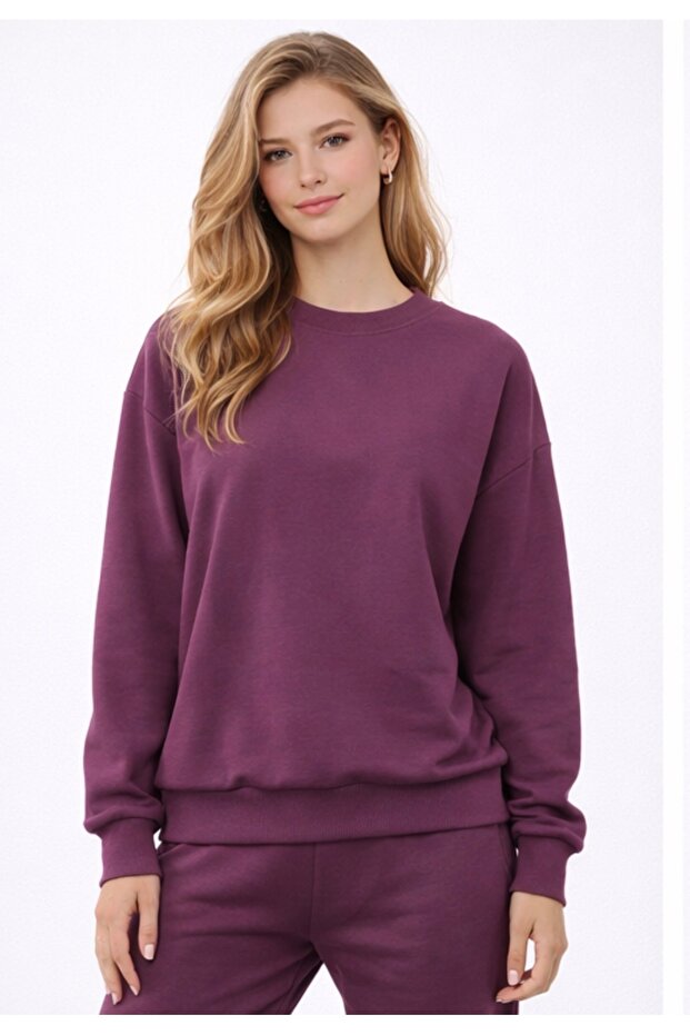 Modal Relax Yumuşak Basic Sweatshırt - 3