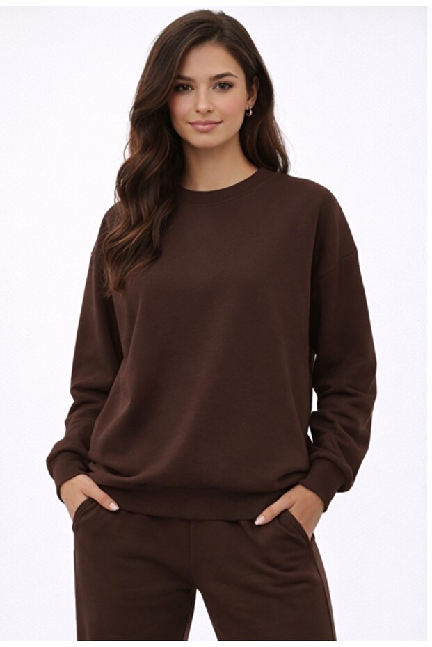 Modal Relax Yumuşak Basic Sweatshırt - 1