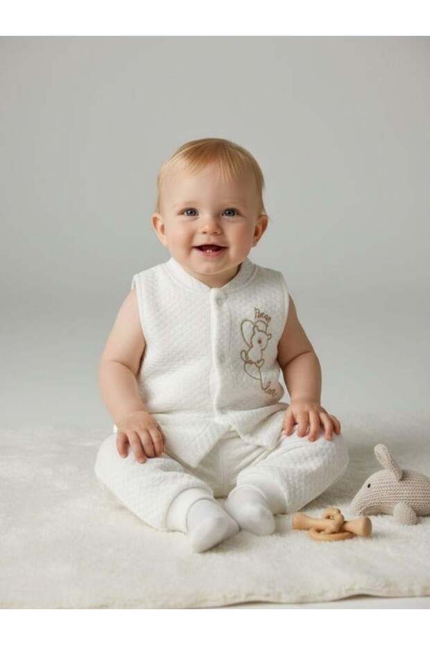 Baby Teddy Bear Patterned Vest