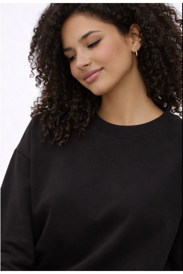 Modal Relax Yumuşak Basic Sweatshırt - 3