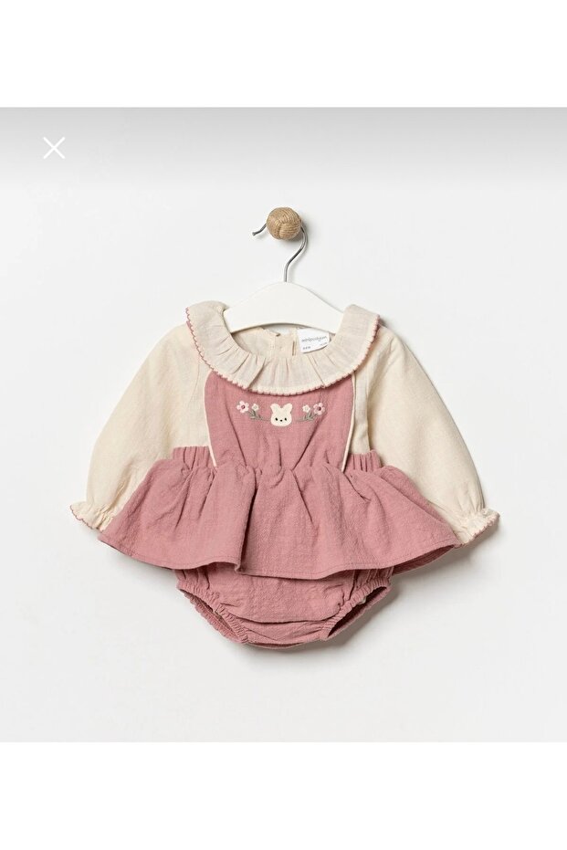 Bebek gömlek romper set - 1