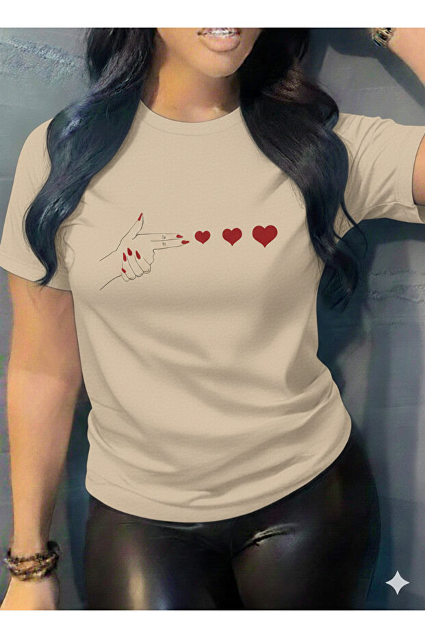 Crew Neck Oversized Combed Cotton T-Shirt