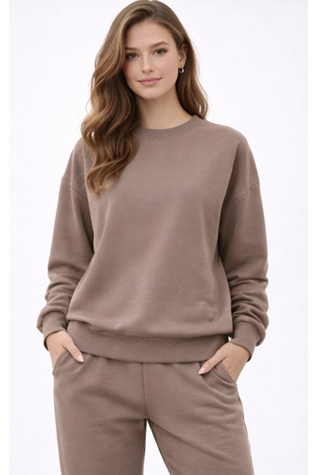 Modal Relax Yumuşak Basic Sweatshırt - 1