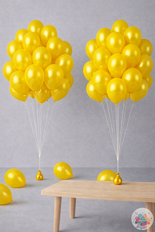 Metallic Yellow Balloon 20 Pieces 11'' 28cm Party and Birthday Balloon