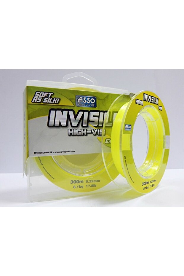 Invisilk Surf Casting Yellow 300 Mt No: 0.40 - 300Mt