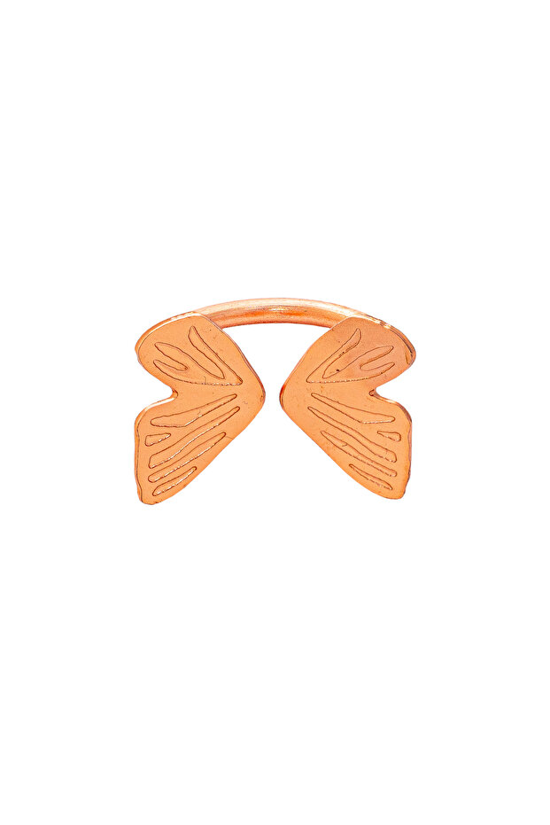 Copper Butterfly Ring - 3