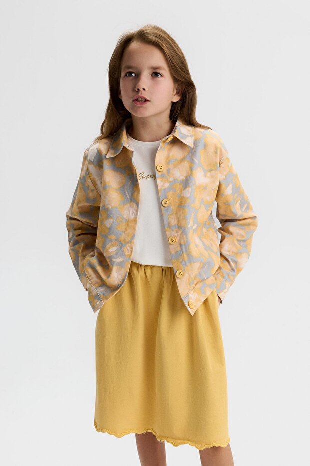 Girl's Spring Shirt 8-14 Years Yellow