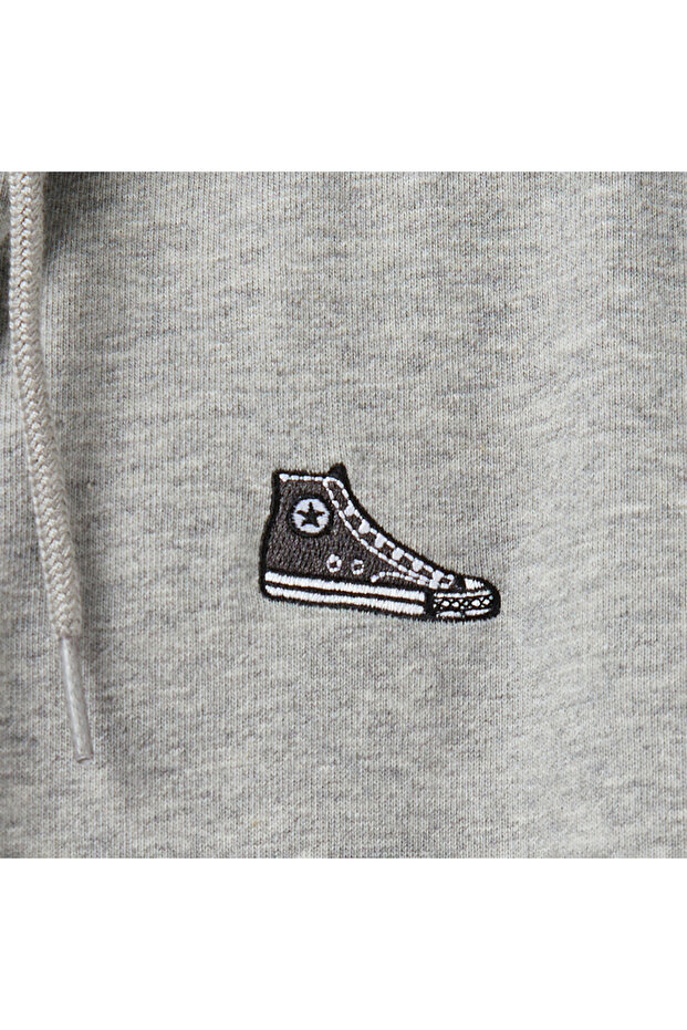 Classic Erkek Gri Sweatshirt - 5