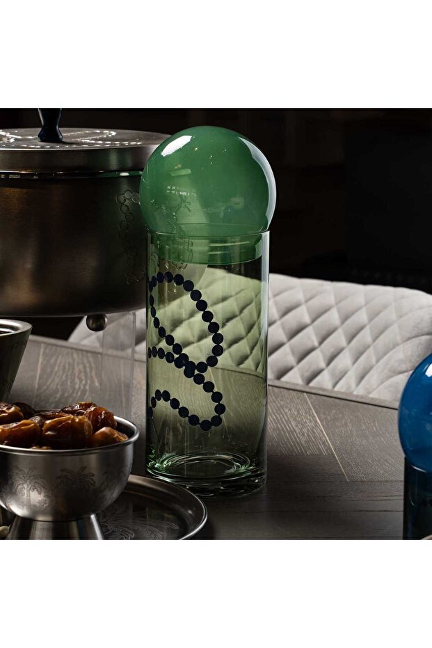 إبريق كبير سعة 1240 مل بنقشة خرز - 2