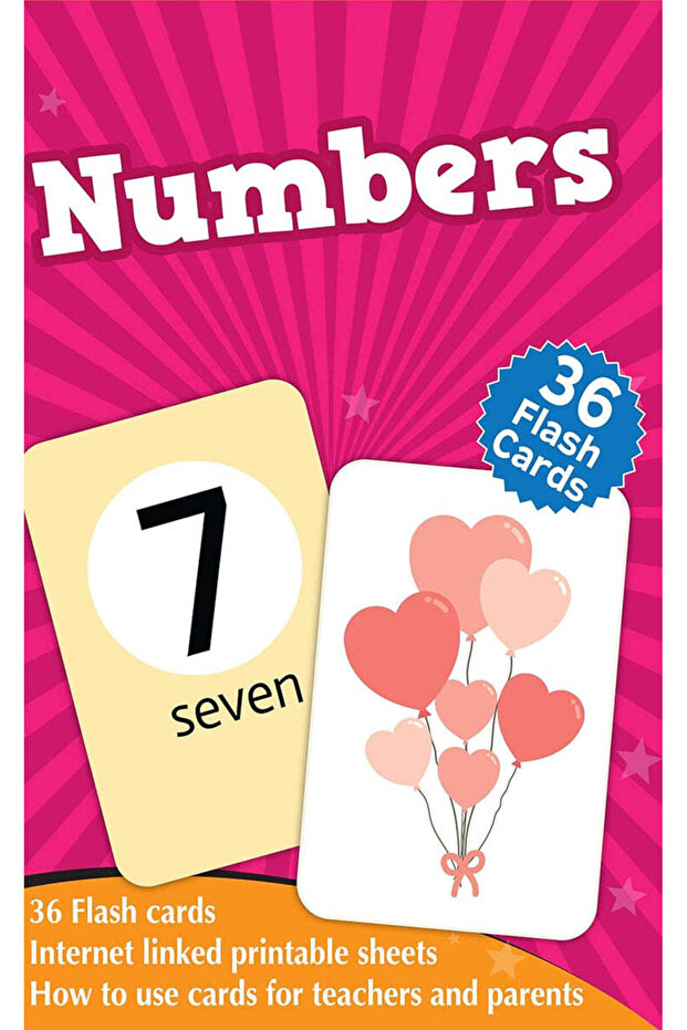 Colourful Numbers Learning Flash Cards