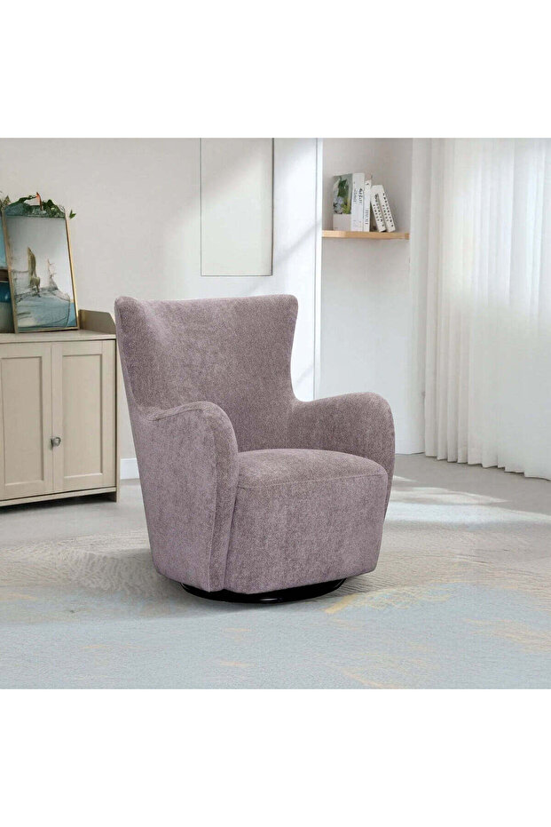 George Swivel and Glider Chair - Pewter