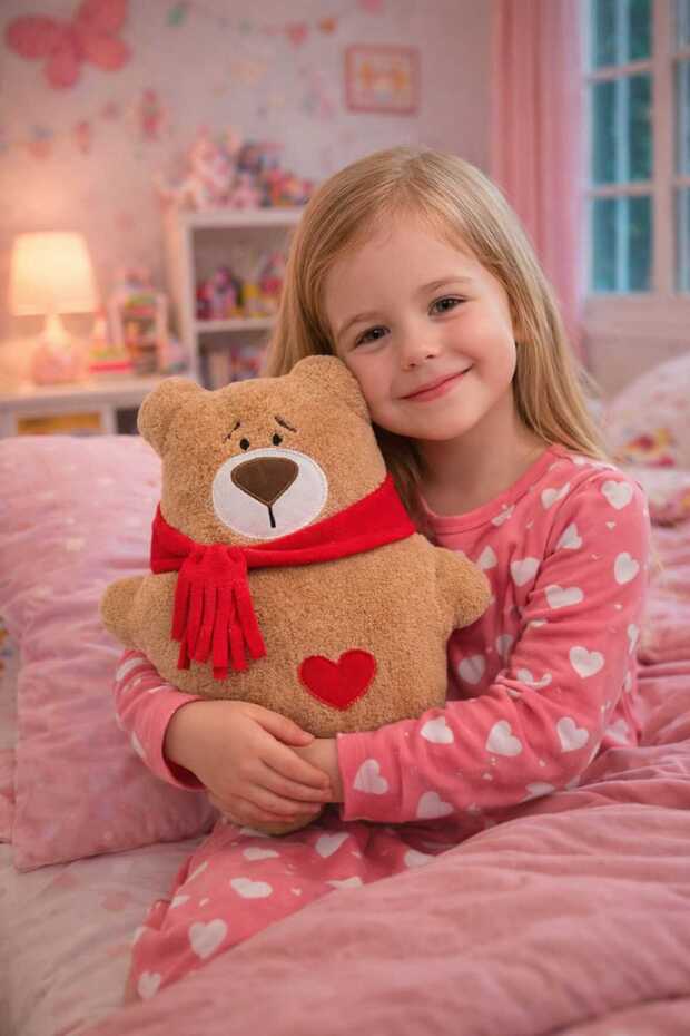 The Best Gift for Your Loved One 35 cm Cute Teddy Bear Pillow with Heart