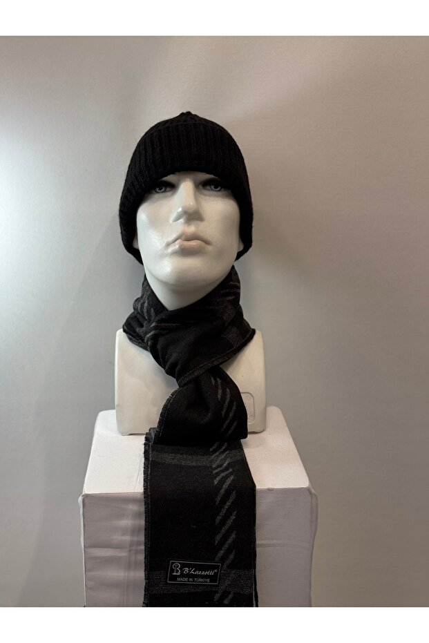 Men's Kaşkol Scarf Acrylic Gray