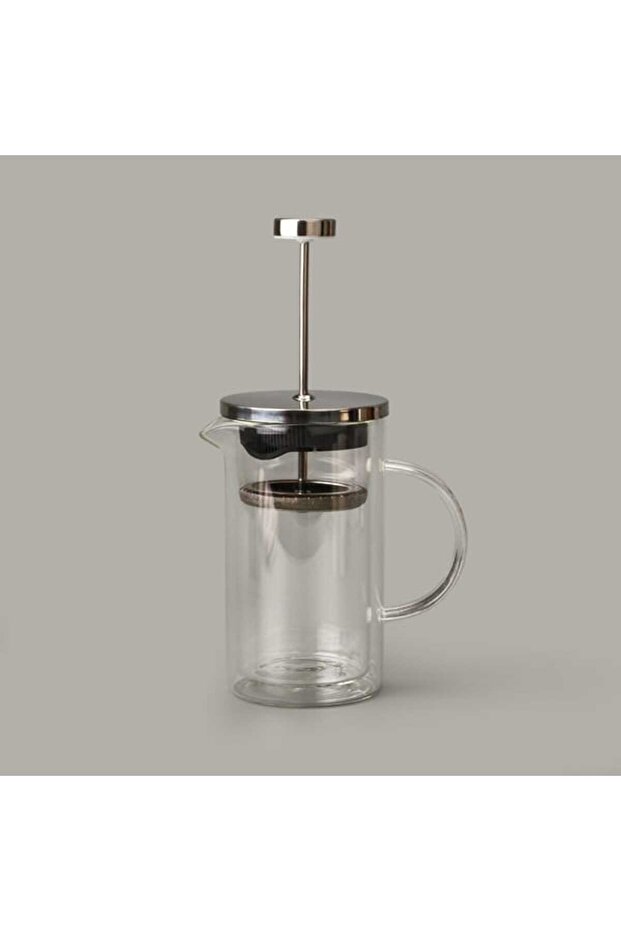 French Press - Şeffaf / Gri - 350 ml - 1