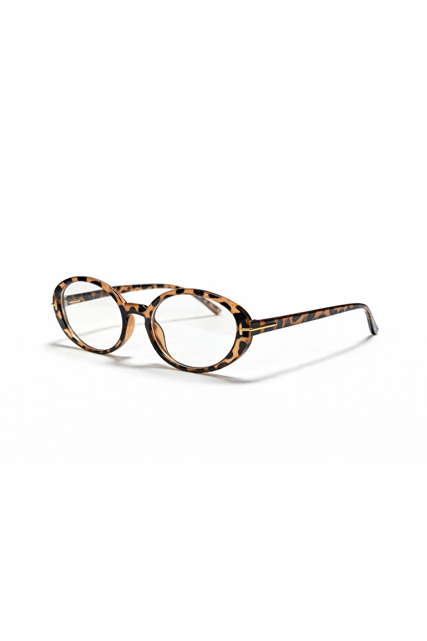 Alderon Leopard Pattern Vintage Retro Glasses