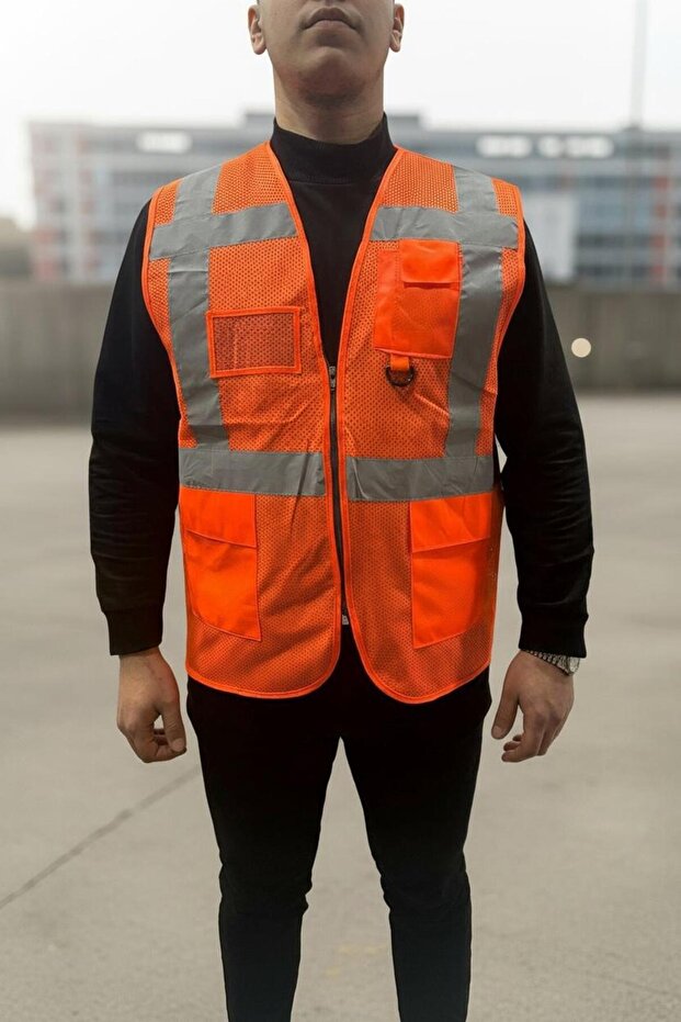 سترة تحذير للمهندسين مع شبكة - 2