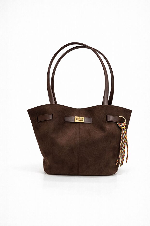 Süet Kadın Çanta - 4