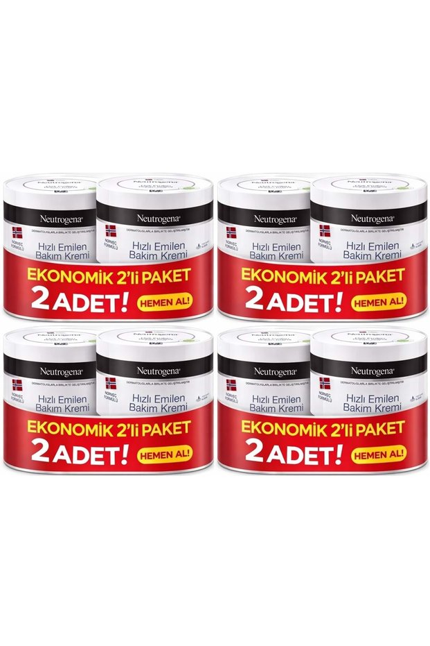 Norwegian Formula Fast Absorbing Care Cream 200Ml+200Ml 400ml Advantage Pk (Set of 4)