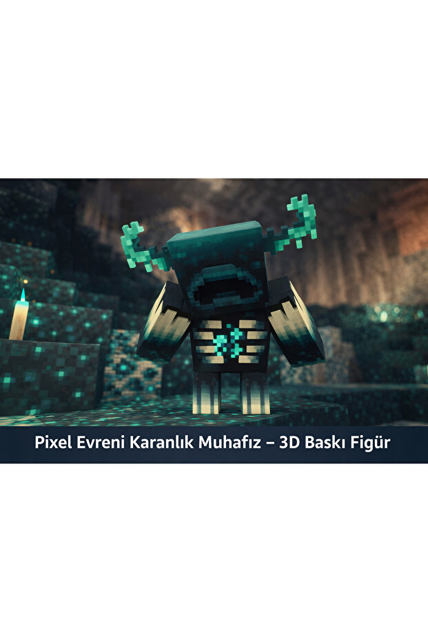 Pixel Evreni Karanlık Muhafız – 3D Baskı Figür - 1