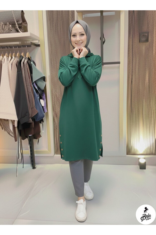 Women's Two Thread Button Detailed Tunic