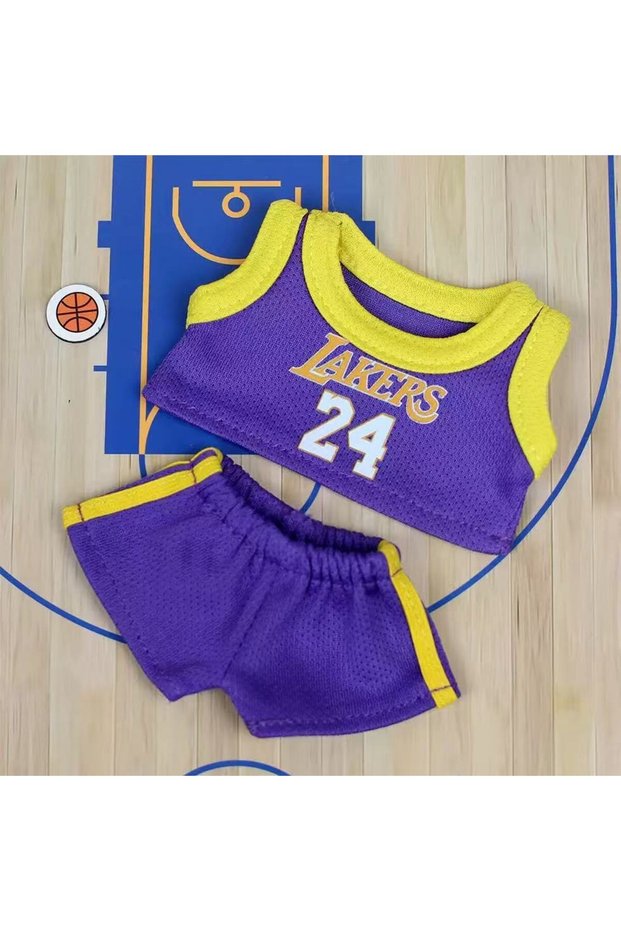 One Size 24 New Basketball Clothes for Labubu 3.0 Sport Suit Mini Plush Doll Labubu Clothing Fashion
