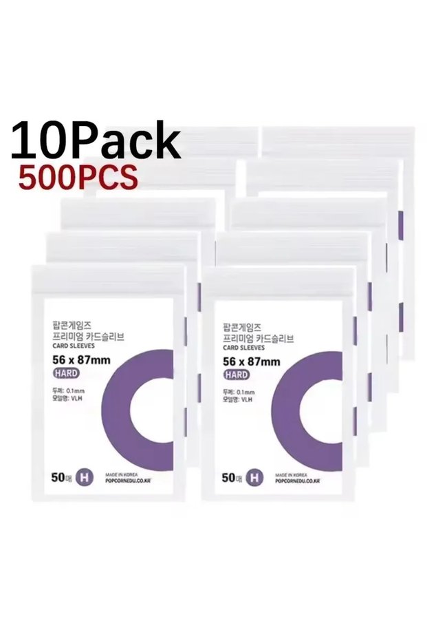 500Pcs - 56x87mm 500-1PCS HD Transparent Kpop Idol Card Protective Sleeve Cards Game Poker Waterproo