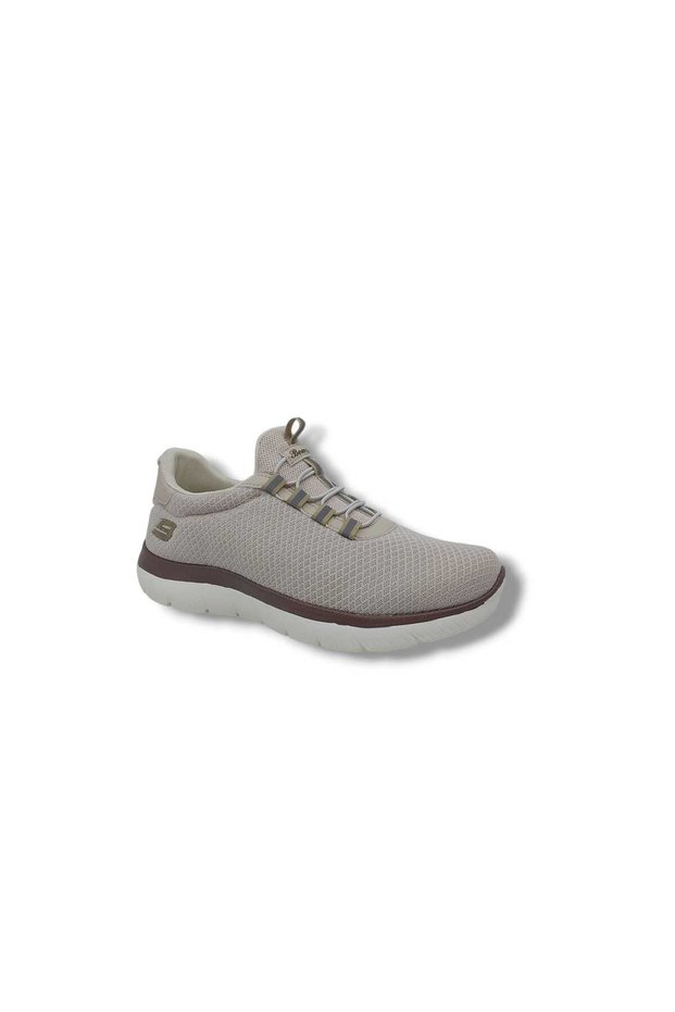 4344 Unisex Beige Sock Model Mesh Light Sole Loafer Sports Shoes