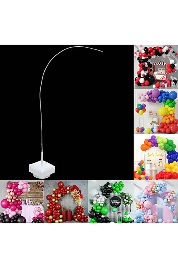 S Balloon Arch Kit 2.5 Meters/8.2 Feet Free Bending and Deformation Balloon Column Bracket, Irregul.