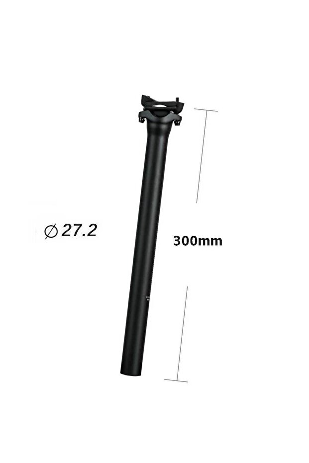 27.2x300mm elitaone Bicycle Seat Post Carbon Lightweight 25.4/27.2/30.9/31.6mm Unidirectional Matte