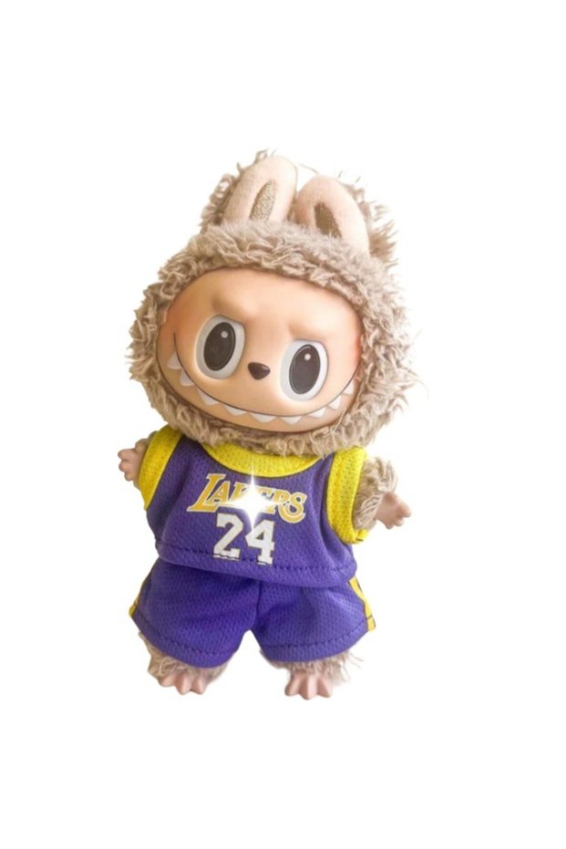 No Doll 15-17cm 24 Hot 17cm Clothes for Labubu Sports Number 8 23 24 Basketball Jersey Set for Labu