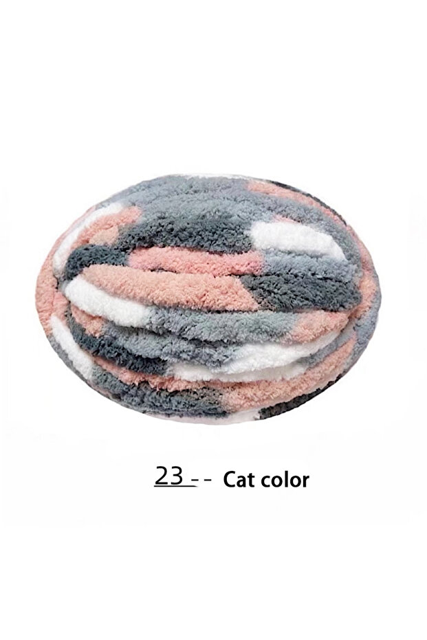 23 Little Cats 250g Extra Thick Ice Yarn Blanket Hand-Knitted DIY Yarn Large Thickness Chenille Cush