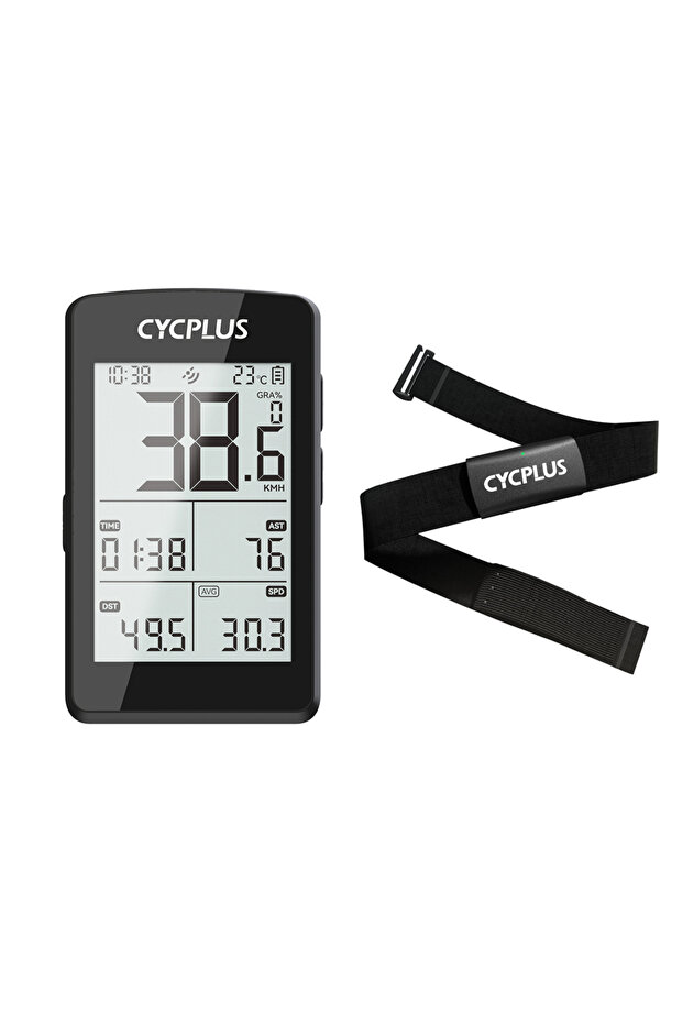 حزام صدر مزود بمستشعر معدل ضربات القلب CYCPLUS M3 H2، ملحقات دراجات هوائية من CYCPLUS، مقاوم للماء بتقنية ANT+ وBLE