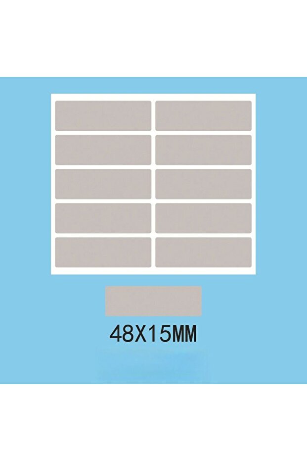 A-100pcs 100pcs/ Pack Rectangle Scratch Off Stickers Labels, 1.9 X 0.6 Inch