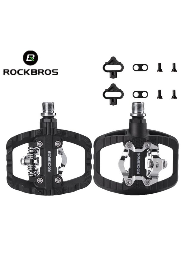 Choice PD303 2-in-1 Anti-slip Bicycle Lock Pedal Nylon MTB Bike Pedals with Flat Cleat Plat
