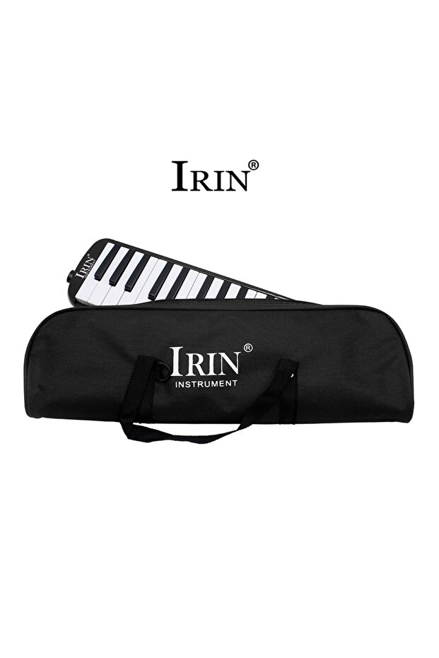black IRIN Portable 32 Keys Piano Melodica Set with Carrying Bag Professional Durable Melodic Playin