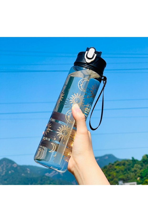 Black-Moon Daily Companion Leak-Proof Sports Bottle - Portable for Travel, Hiking & Everyday Use (80