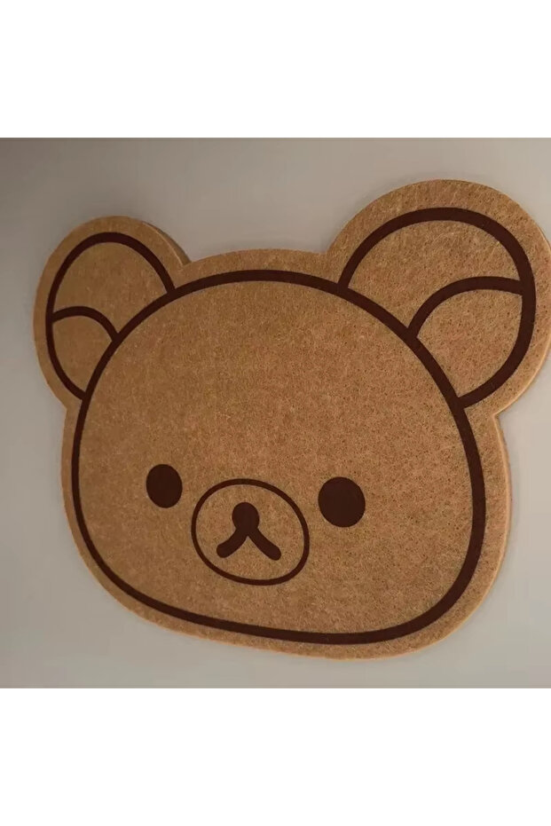 black Rilakkuma Felt Board Cartoon Bear Wall Sticker Non-Slip Thickened Bedroom Message Board Custom
