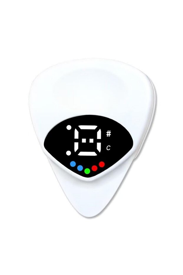 Pick Tuner 2-in-1 Guitar Pick Tuner/Digital Pick Tuner w/LED Screen Display/ for Electric & Acoustic
