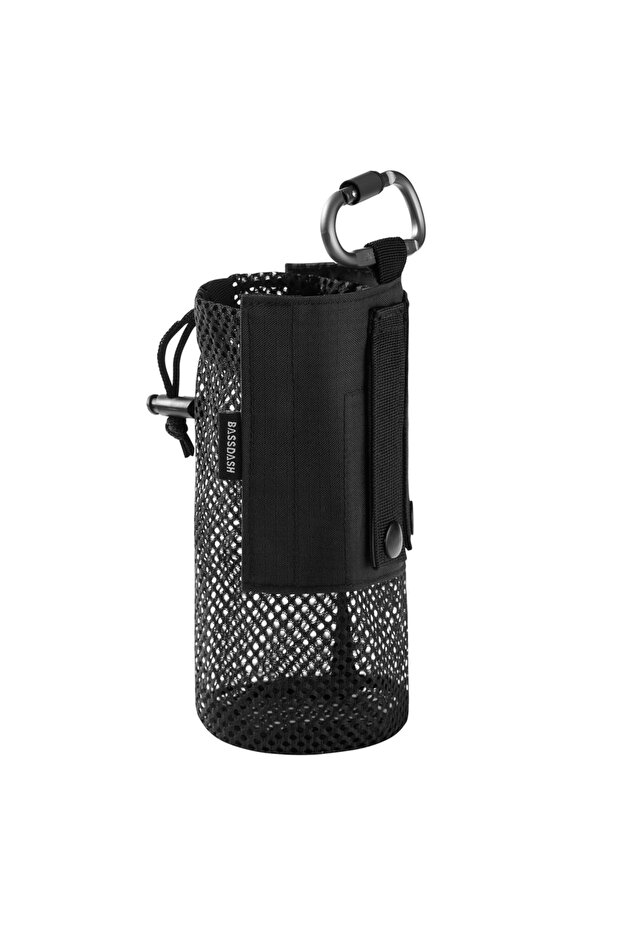 حقيبة زجاجة ماء Bassdash مزودة بأحزمة Molle، مزودة بمشبك حزام وحلقة تعليق، قابلة للطي، مصنوعة من شبكة