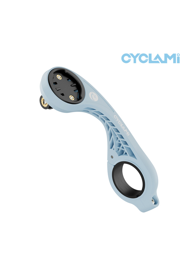 حامل كمبيوتر الدراجة S2 من CYCLAMI باللون الأزرق، حامل كمبيوتر الدراجة الجبلية/الطرق، حامل نظام تحديد المواقع العالمي (GPS)، حامل مصباح أمامي، حامل كاميرا GoPro باللون الوردي