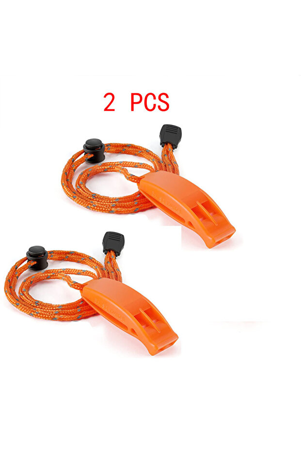 2 PCS 1/2/6/10/20 PCS Emergency Whistles with Lanyard Safety Whistle Survival Shrill Loud Blast for