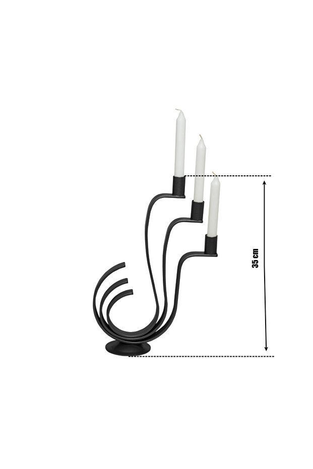 Κηροπήγιο Λευκό Ματ Elegance - 6