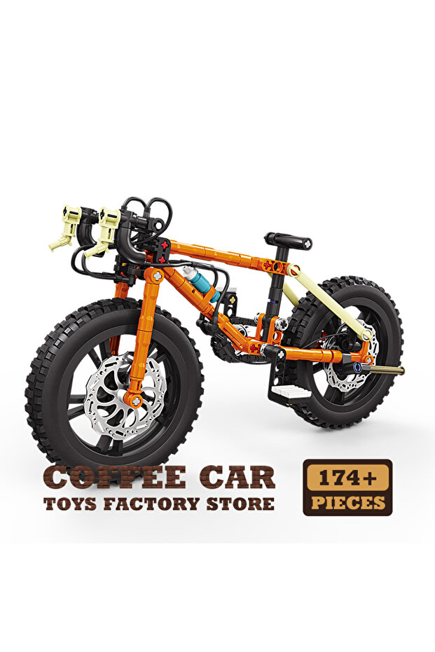 174 pcs Mechanical Motion Bicycle Building Blocks Set Mountain Bike MOC Bricks Model STEM Toys for K