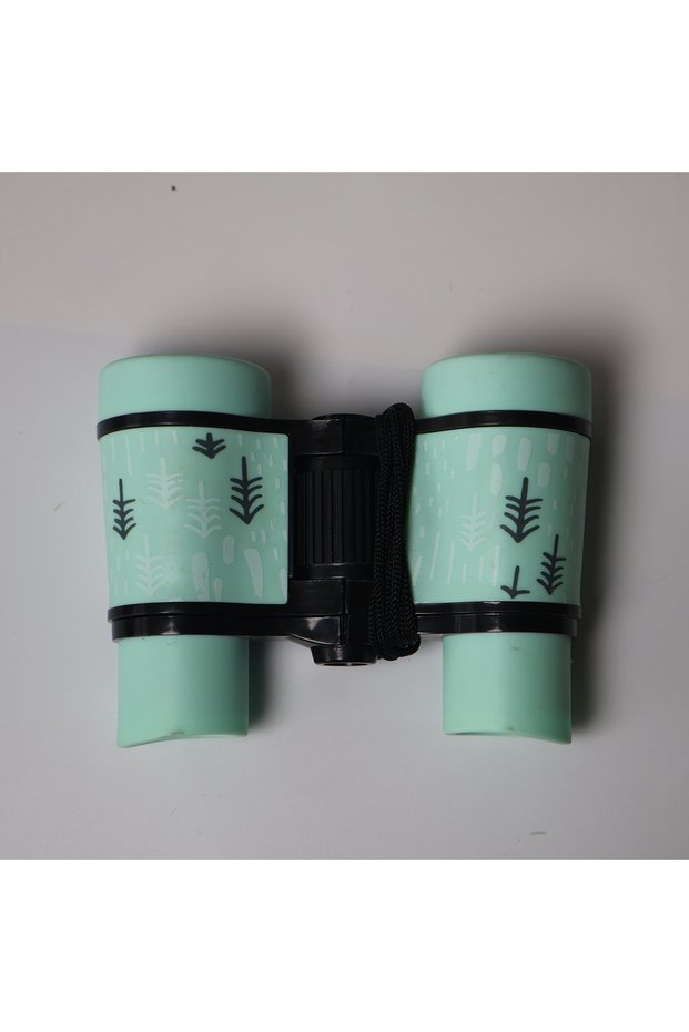 Green 4x30 Binoculars Plastic Children Colorful Lightweight for Kids Contemporary Styling Compact Ey
