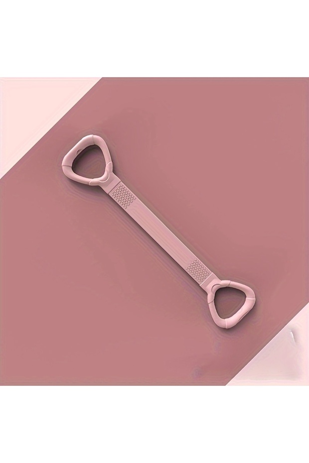 Light Pink Multi-Functional Figure 8 Resistance Band for Full Body Workout - TPE Elastic Fitness Str