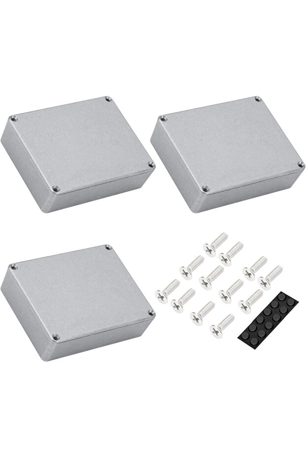 120x94.5x34MM DaierTek 3PCS 1590BB Aluminum Metal Stomp Box Case Guitar Pedal Enclosure Effect Enclo