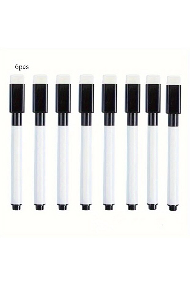 6Pcs 6/16/30pcs Whiteboard Pen Small Size Black Optional Suitable for Marking Office Presentation Su