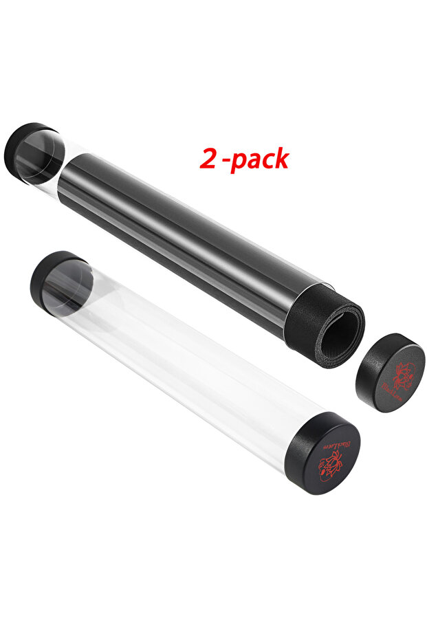 2 pack Games Pad Canister,Cylindrical Playmat Tube for YGO Playmat MGT playmat DTCG playmat Will Not
