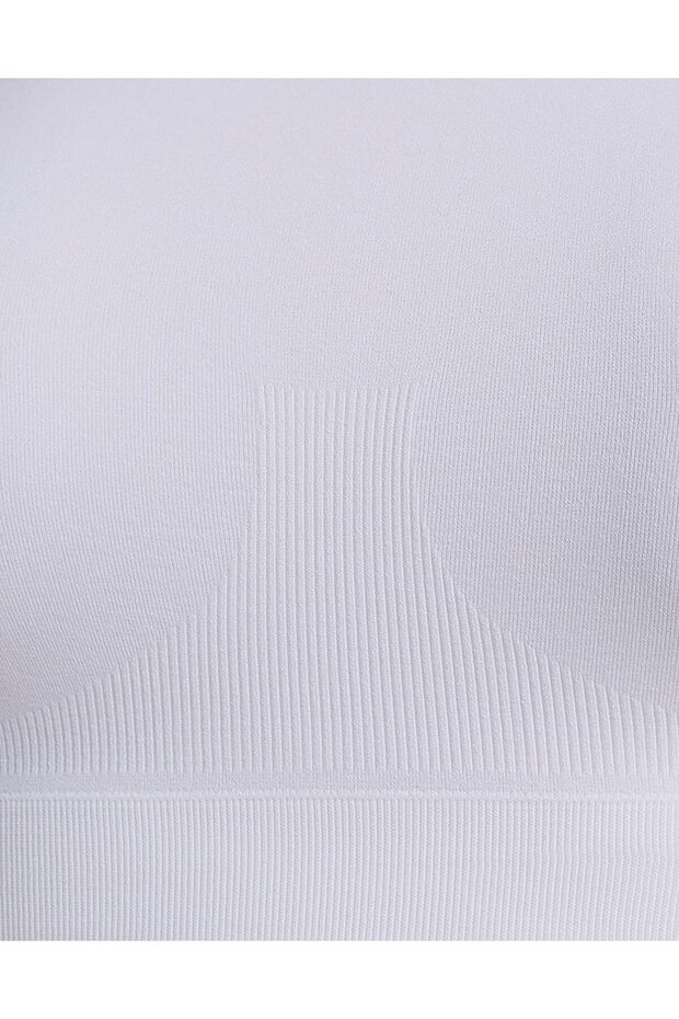 درزة مخفية خياطة مخفية حمالة صدر أساسية بحزام رفيع، حزمة مكونة من 3 قطع - 5